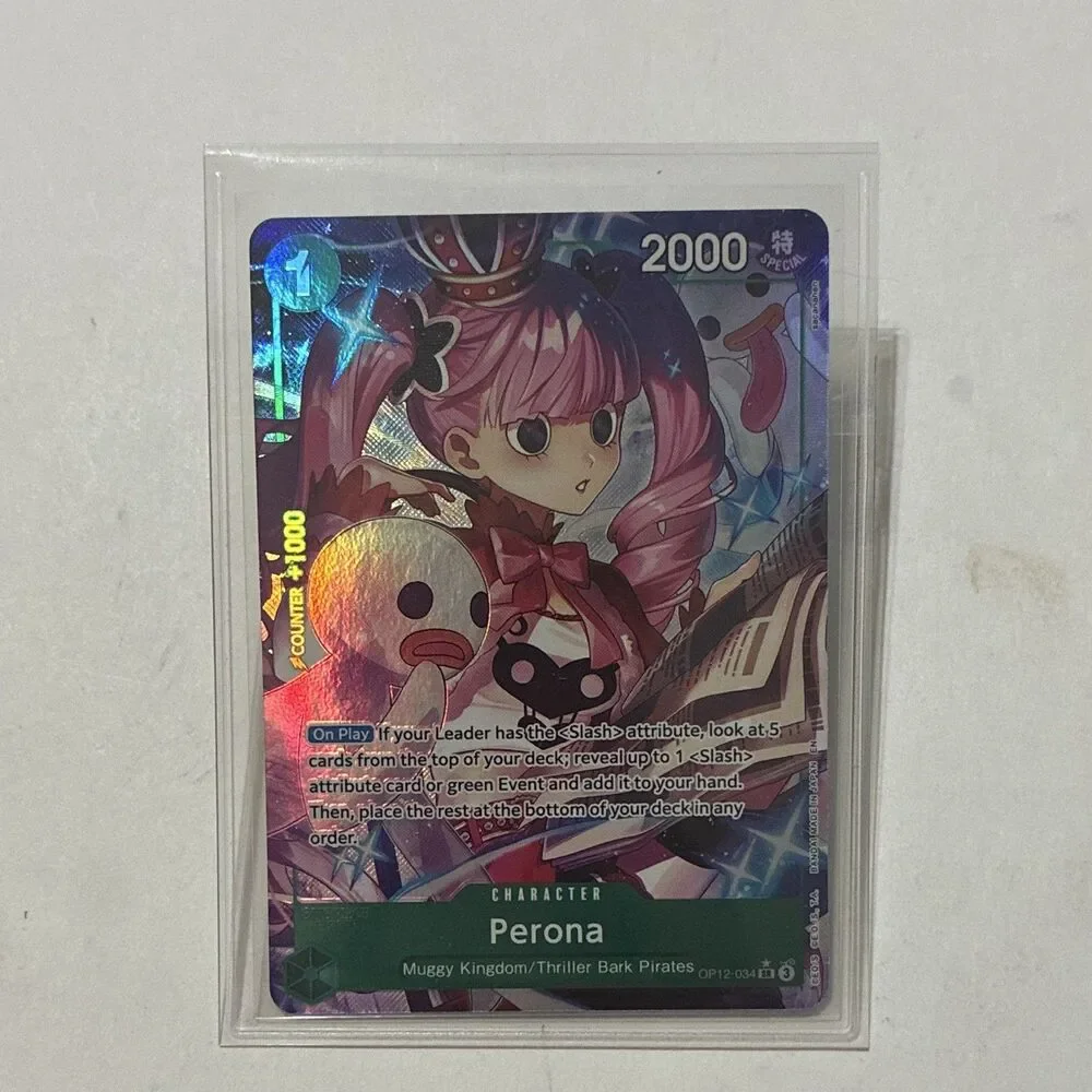 2025 One Piece Perona OP12-034 SR Alt Art English Legacy of the Master NM